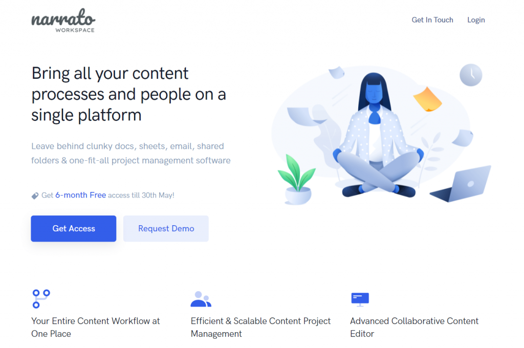 Narrato Workspace - logiciel de gestion de contenu et de workflow