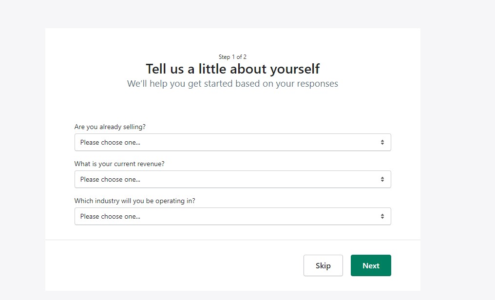 Negozio Shopify