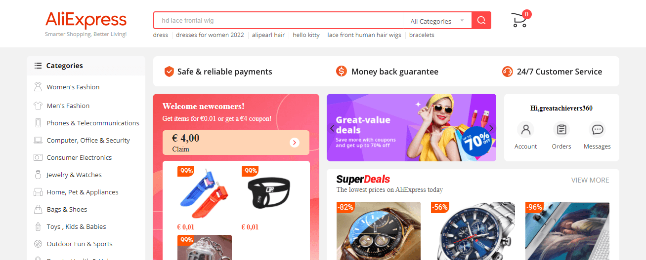 Aliexpress para dropshipping