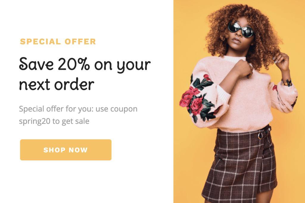Shopify açılır penceresi