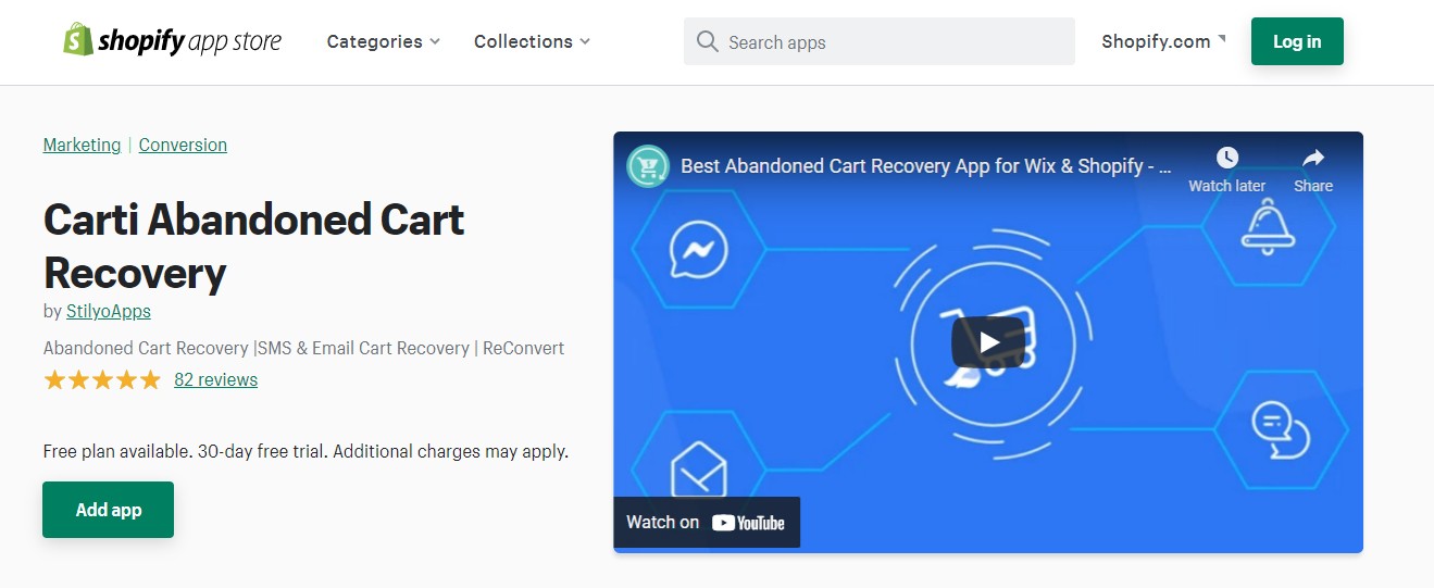 Shopify alışveriş sepetini terk etme