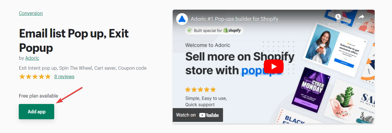 Shopify mağazasına açılır pencere ekle