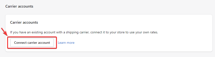 Shopify 運輸承運人