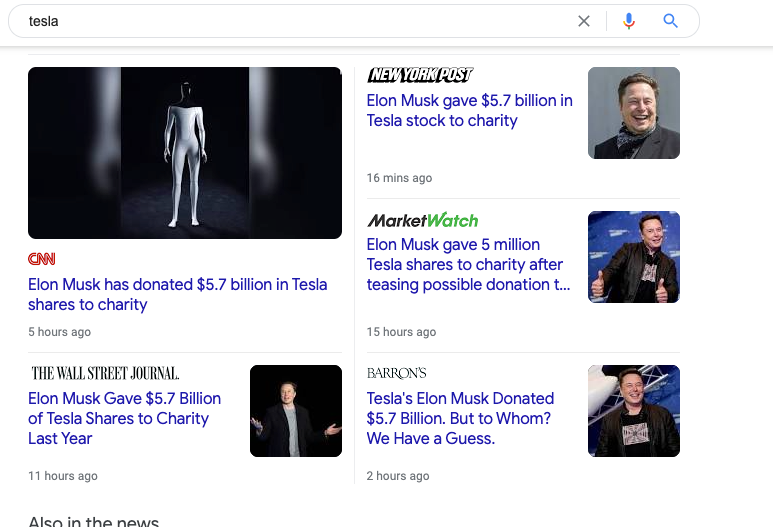 Tesla Top Stories - Quelques jours plus tard