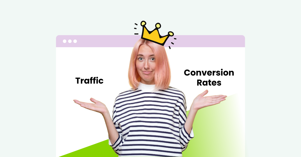 Tráfego ou taxas de conversão