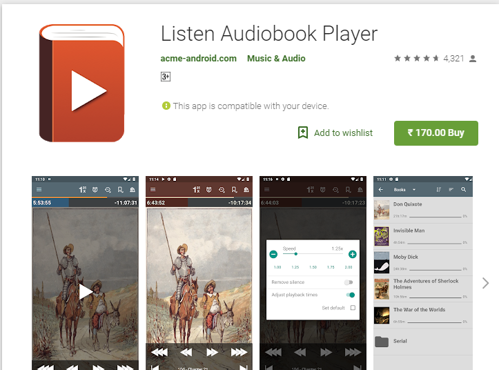 Écouter Audiobook Player-Audiobook App Player pour Android