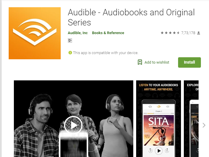 Audible-Audiobook App Player pour Android