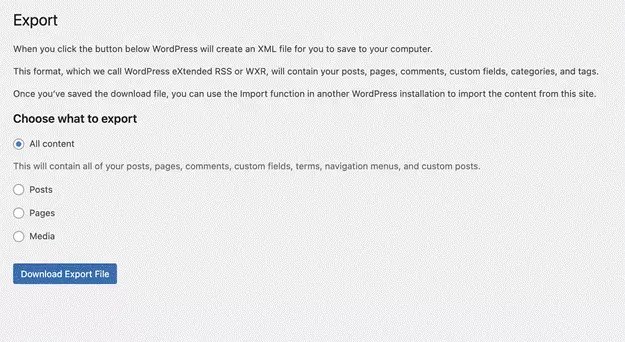 Plugins d'import-export WordPress