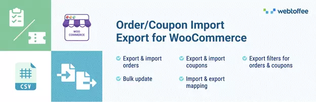 Commander Import Export pour WooCommerce