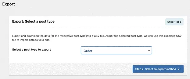Commander Import Export pour l'export WooCommerce