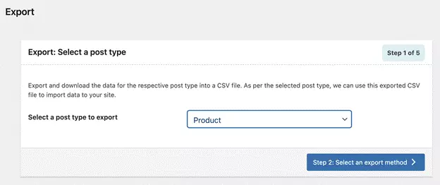 Importation d'exportation de produits pour l'exportation WooCommerce