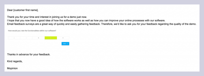 Exemple d'invitation à une enquête par e-mail