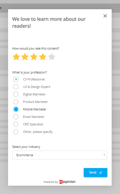 Colete feedback dos clientes sobre personas