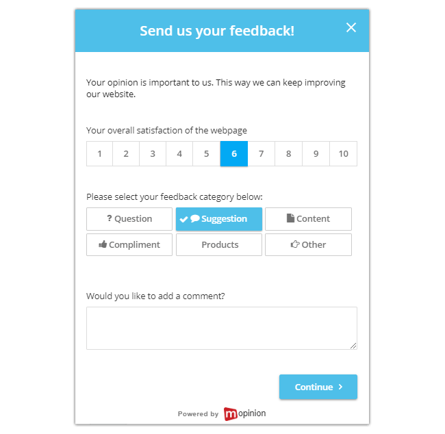 Sondaggio di feedback dei clienti CSAT