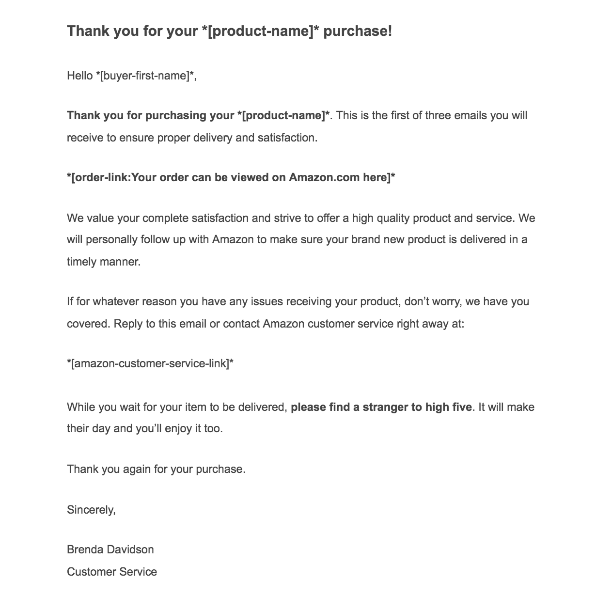 Grazie e-mail