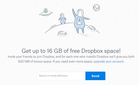 programa de referencia de dropbox