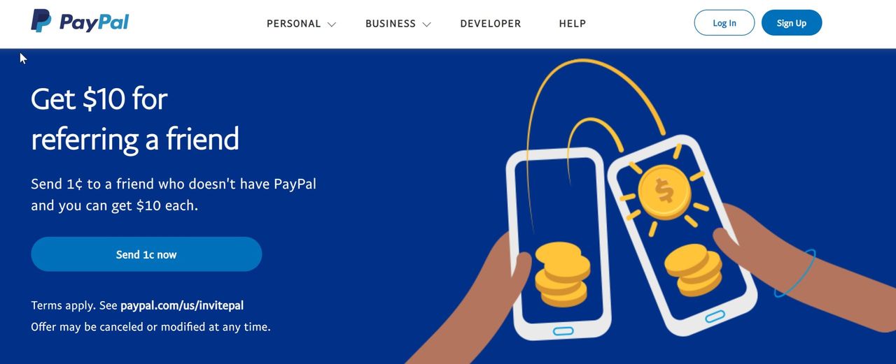 programa de referidos paypal