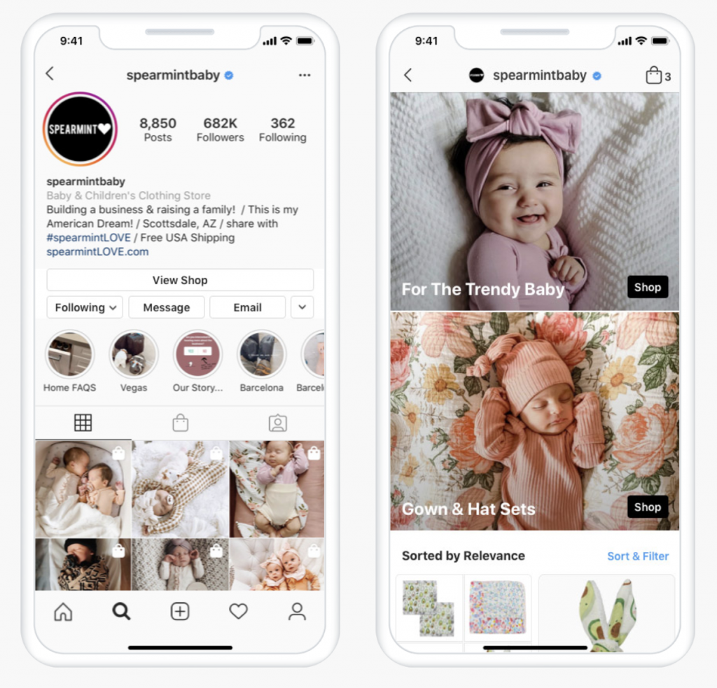 Lojas do Instagram