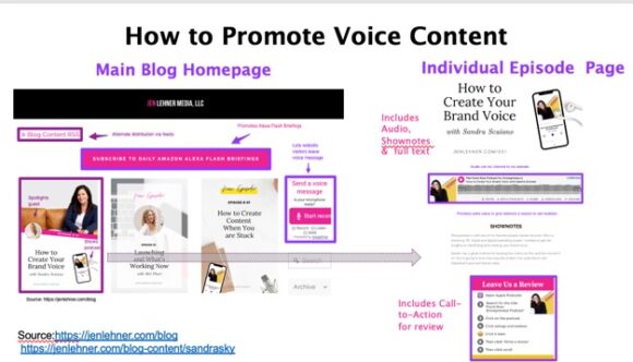 Estudio de caso: cómo promover el marketing de contenido de voz en medios propios: Jen Lehner