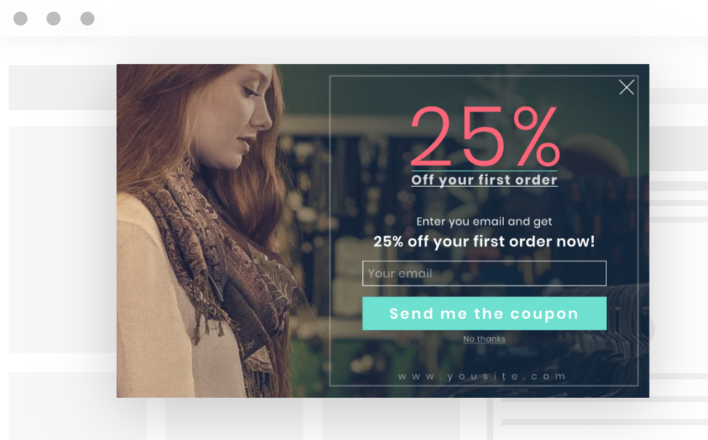 Beispiel für ein Poptin-Popup