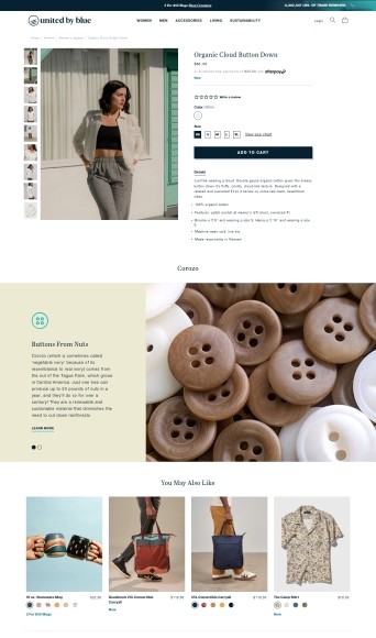 ตัวอย่างหน้า Landing Page ของ Shopify