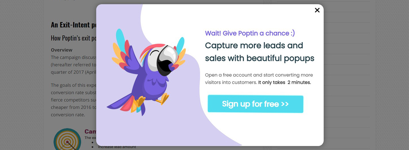Pop Up — пример принципов дизайна для UX