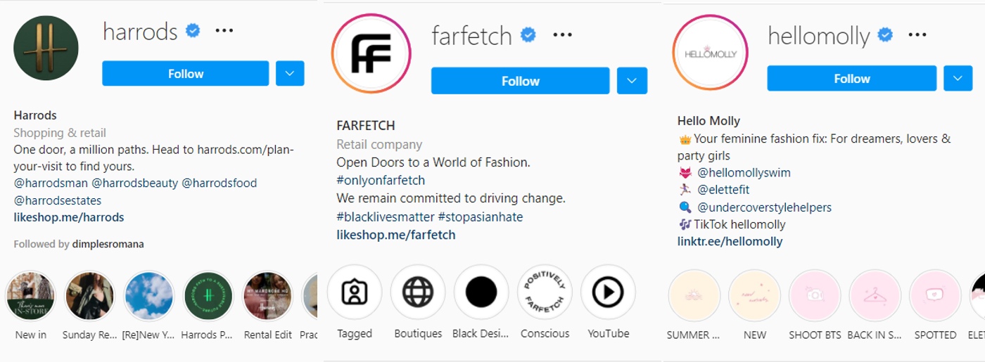 Instagramの服を売る方法-高品質のバイオ説明を追加