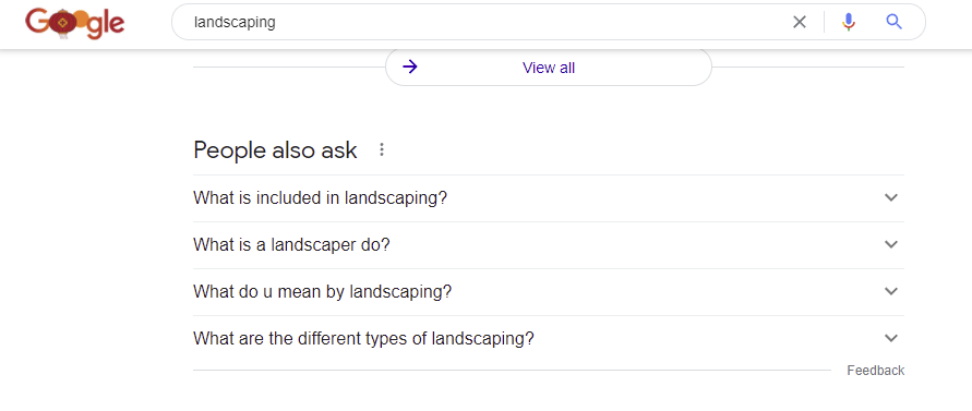 Google'daki Kişiler Ayrıca Soruyor kutusunun ekran görüntüsü