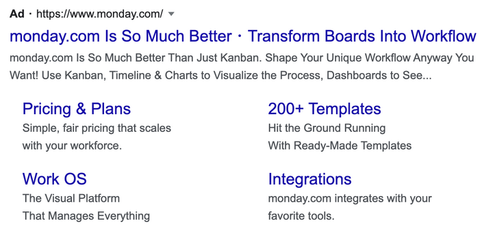 週一的谷歌廣告