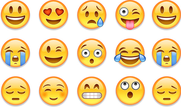 farklı emojileri gösteren resim