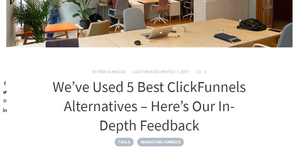 5 Artikel zu ClickFunnels-Alternativen