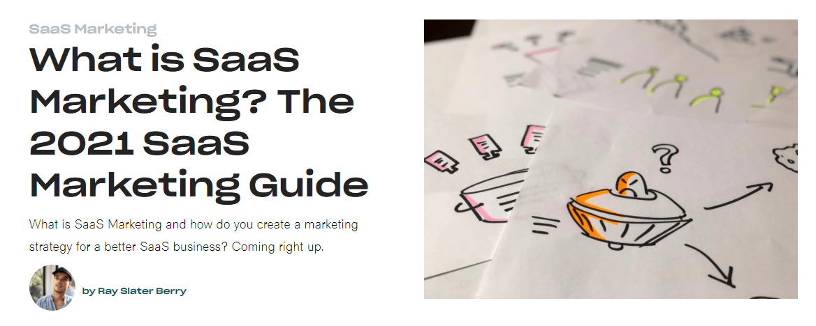 Blogbeitrag über SaaS-Marketing von Skale
