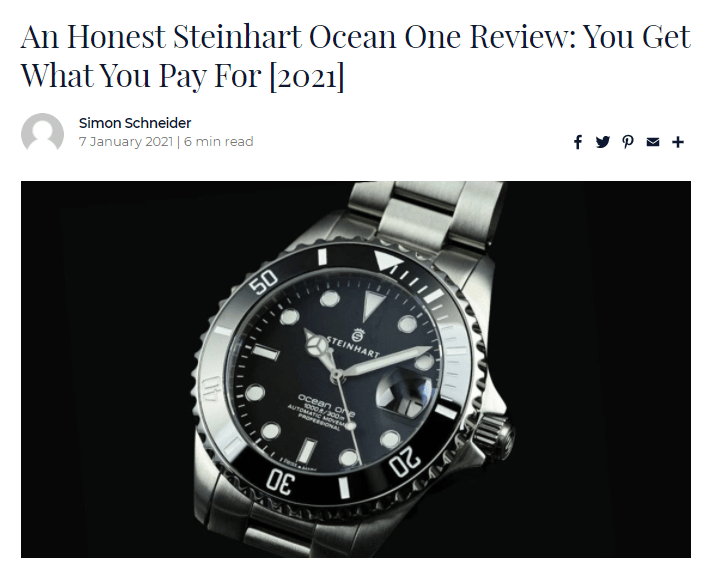 Ein ehrlicher Steinhart Ocean One Test