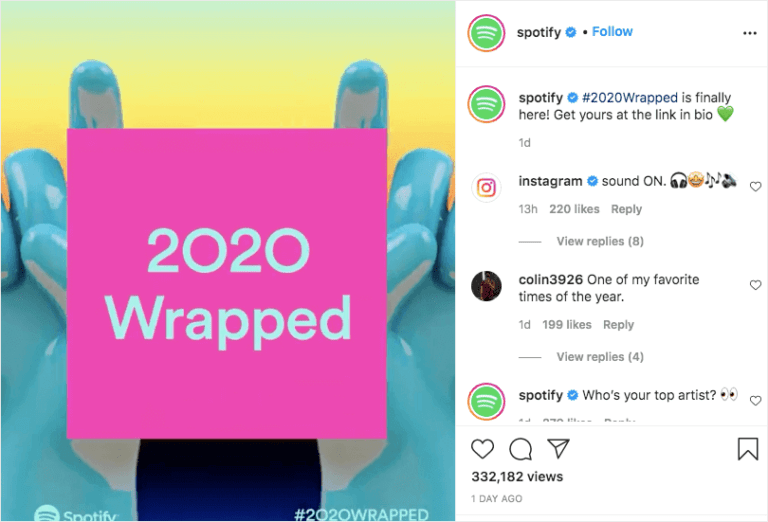 Postingan dari Spotify untuk kampanye #YearWrapped