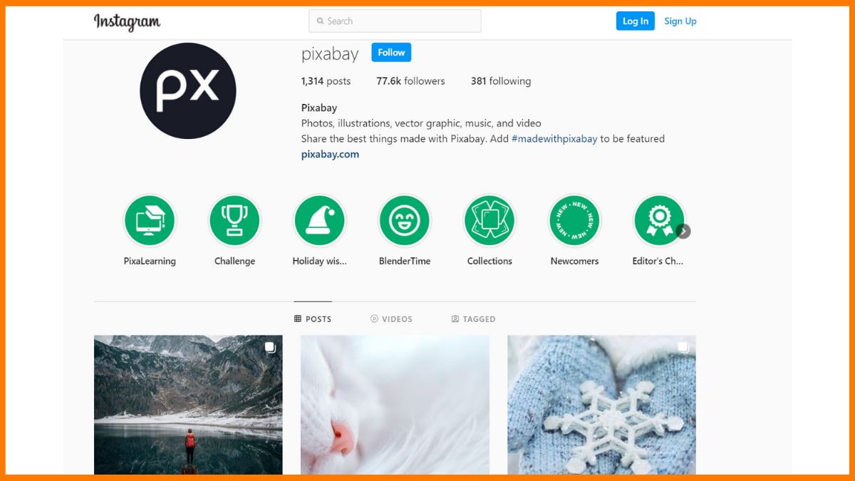 Pixabay Instagram