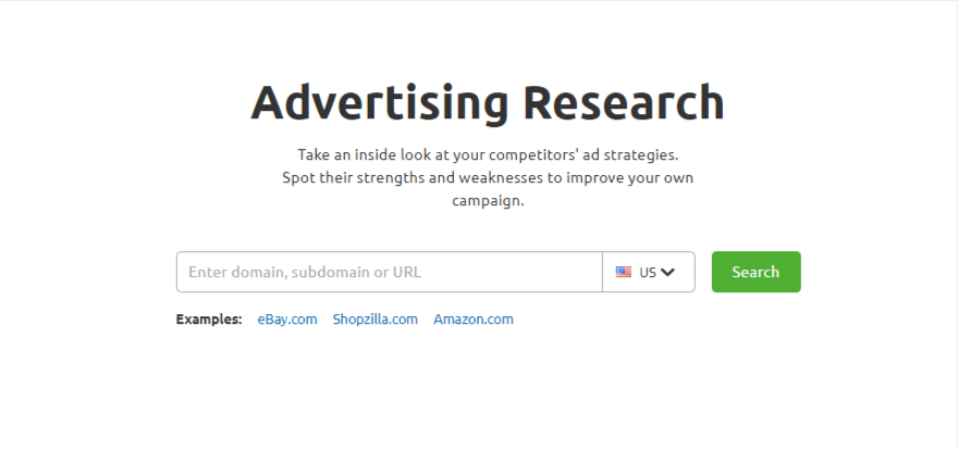 Narzędzie do badania reklam Semrush