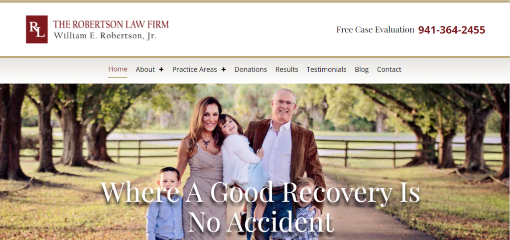 The Robertson Law Firm avocați în accidente auto, Sarasota, Florida