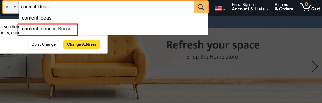 Use Amazon Books para hacer investigación de contenido