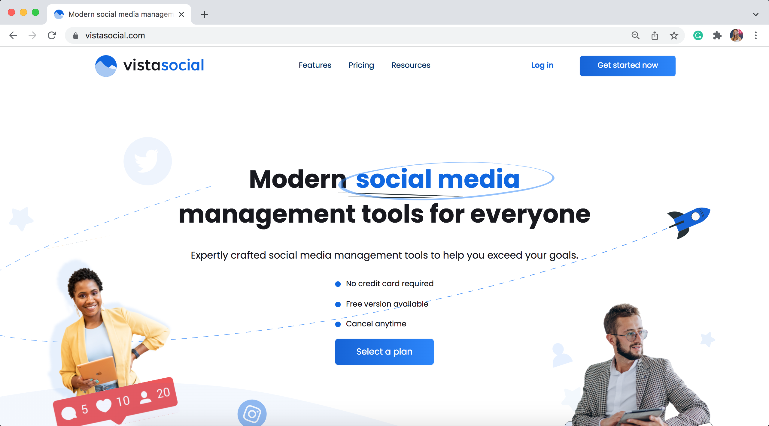 Social-Media-Management-Tools für Agenturen: Vista Social