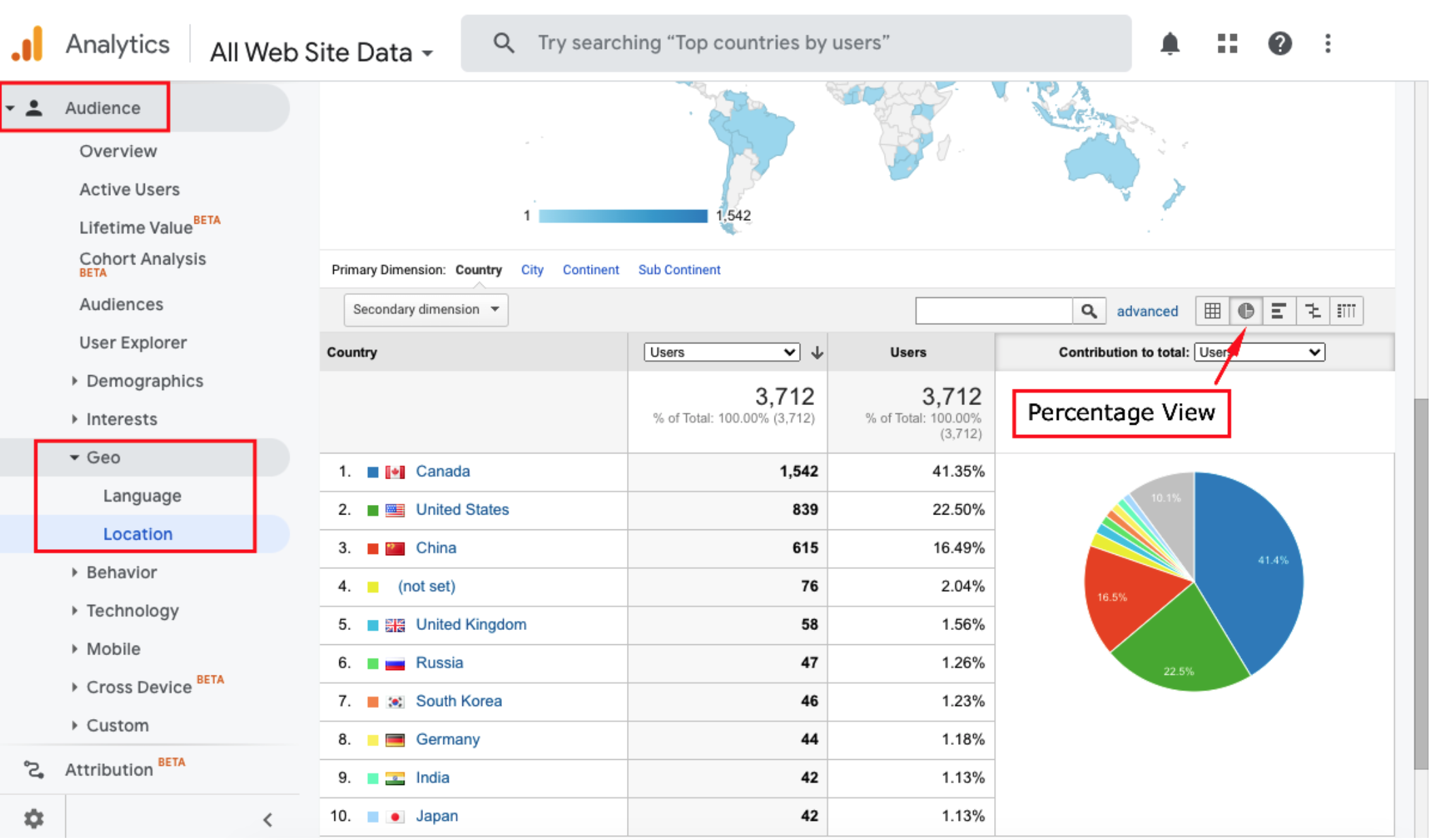 GA | Posizione geografica