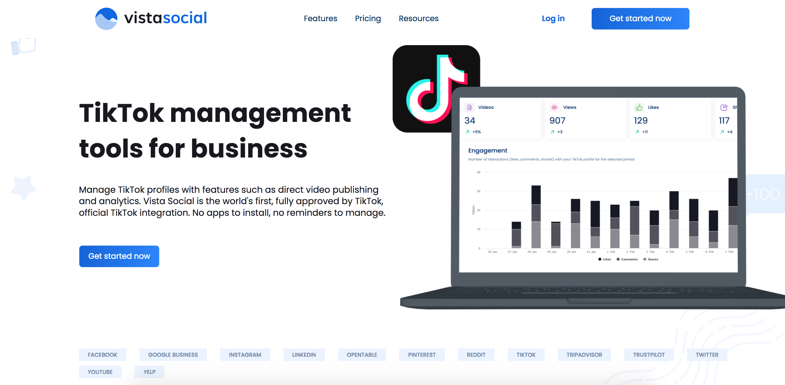 Publicación directa de TikTok | Herramienta de programación TikTok | Herramienta de publicación TikTok | Vista Social