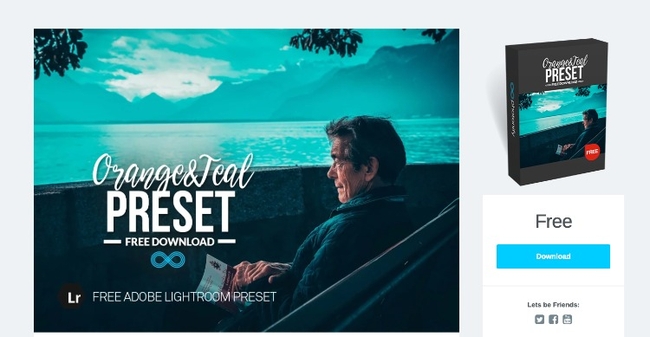 Orange & Teal Landscape presets