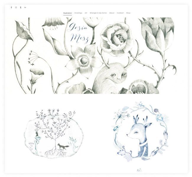 best artist website examples