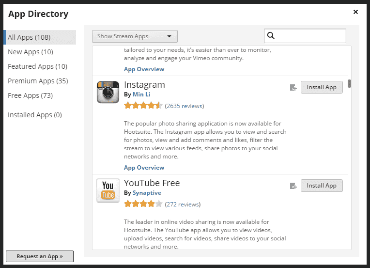 Applications Hootsuite