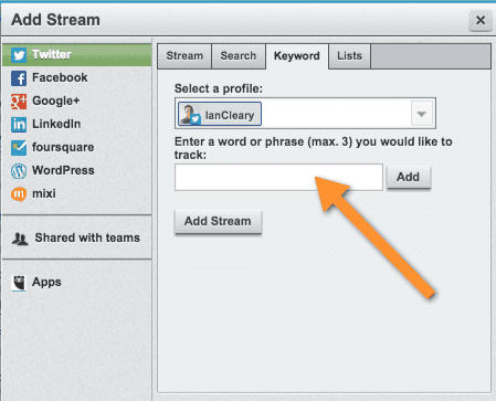 Keyword-Streams