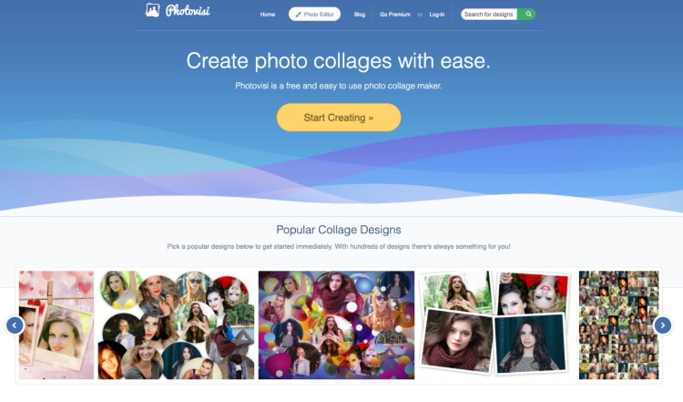 منشئ الصور المجمعة على الإنترنت من Photovisi Photovisi Online Collage Creator