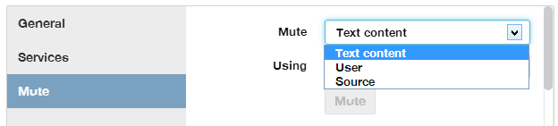 Ignorer des mots, des hashtags, des utilisateurs ou des sources de tweet