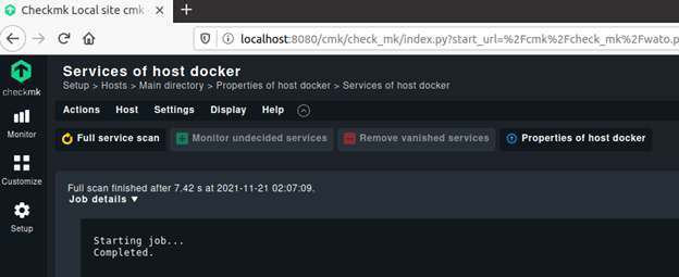 checkmkdockerサービス