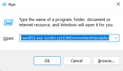 variable d'environnement système