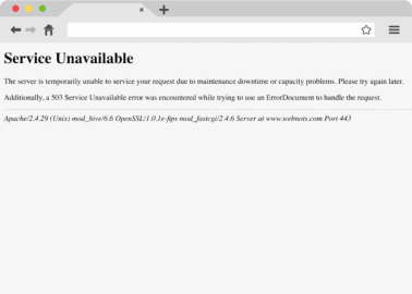 503 Service Indisponible